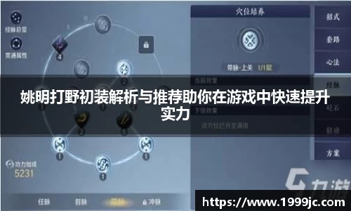 姚明打野初装解析与推荐助你在游戏中快速提升实力
